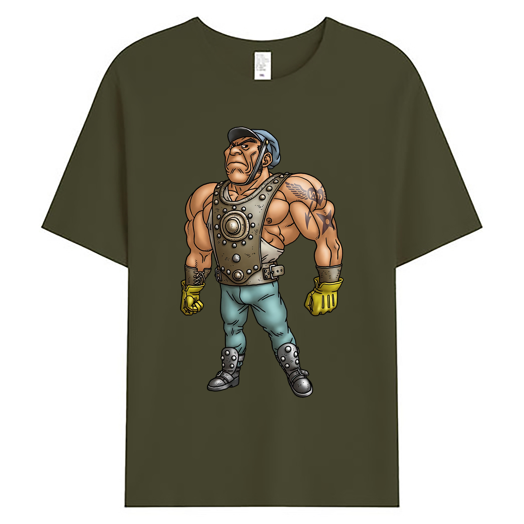 （画像用） ドラゴンクエスト Doragon Kuesuto Dragon Quest 綿100％ メンズ半袖Tシャツ｜肌触りやわらか＆通気性
